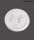 Silver Centrre Shri Lakshmi Ganesha Silver Coin - SC 101