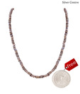 Silver Centrre Silver and Labradorite Necklace with free silver coin