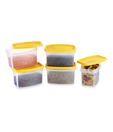 Prime Houseware Kitchen Storage Containers 5 Pcs. Set- Yellow