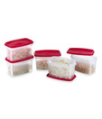 Prime Houseware Kitchen Storage Containers 5 Pcs. Set- Red