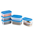 Prime Houseware Smart Canisters Food Saver Containers 6 Pcs. Set- Blue