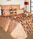 Salona Bichona Leaf Pattern Double Bed Sheet