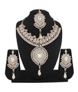 Variation Lustrous Glamour Patwa Necklace Set with Maangtika