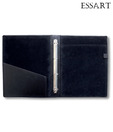 Essart Black 4-Ring Clip Folder