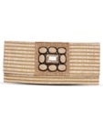 Favola Enticing Brown & White Clutch