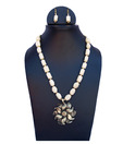 V R Designers Elegant Floral Swirl Necklace Set