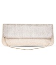 Favola Silver Beads Embellished Clutch