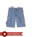 612 Ivy Blue Striped Shorts For Kids