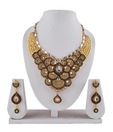 Adhira Heavy Golden Plated Traditional Necklace Set