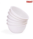 Trust Round Bowls White - Set Of 6