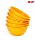 Trust Round Bowls Yellow - Set Of 6