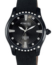 Q&Q Smart Black Studded Bezel Watch