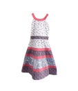 Beebay Pink & White Halter Neck Girls Dress For Kids