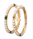 Oleva Pearl Laiden Traditional Pair Of Bangles