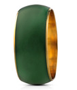Oleva Classy Green & Golden Bangle