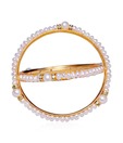 Vision Beautifully Crafted Button Pearl Pair Of Bangles
