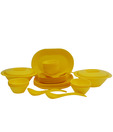 Incrizma Yellow 32 Pcs Square Dinner Set