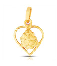 Gitanjali 22 kt Plain Gold Ganpati Pendant