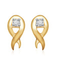 Sheetal Diamond Swirl Round Cut Diamond Earrings