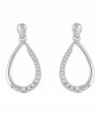 Mi Pearls Drop Style Diamond & Gold Earrings