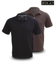 Rigo Black & Brown Pack of 2 Polo T-Shirts