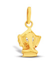 Gitanjali 22 kt Plain Gold Divine Ganpati Pendant