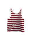 Beebay Red Striped Girls T-Shirt For Kids