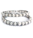 Nisa Pearls Fashionable Pair of Pearl & AD Bangles