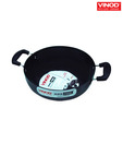 Vinod Black Pearl Deep Kadai Without Lid- 22 cm