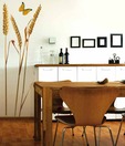 Plage Three Wheat Ears Wall Sticker- Large