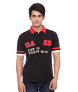 Riot Black & Red Polo T-Shirt