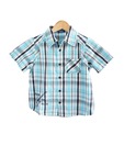 Beebay Stylish Blue Checkered Shirt For Kids