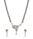 Vatika Classic Swirl Design AD Mangalsutra Set