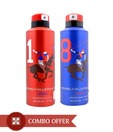 Beverly Hills Polo Club Combo of 2 Deodorants No 1 & No 8 Men 175 ml