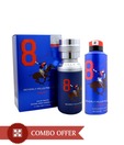 Beverly Hills Polo Club Combo of Perfume & Deodorant No 8 Men 50ml & 175ml