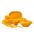 Incrizma Yellow 32 Pcs Round Dinner Set