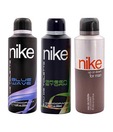 Nike Blue Wave,  Green Storm & Up or Down Deodorant for Men-200ml Each