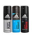 Adidas Dynamic Pulse, Fresh Impact & team force Deodorant for Men-150ml Each