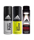 Adidas Dynamic Pulse, pure game & special edition Deodorant for Men-150ml Each