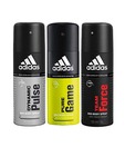 Adidas Dynamic Pulse, pure game & team force Deodorant for Men-150ml Each