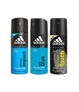 Adidas Fresh Impact, Ice Dive & Intense Touch Deodorant for Men-150ml Each