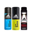 Adidas Fresh Impact, Pure Game & Special Edition Deodorant for Men-150ml Each