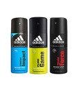 Adidas Fresh Impact, Pure Game & Team Force Deodorant for Men-150ml Each