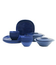 Incrizma Blue 22 Pcs Square Dinner Set