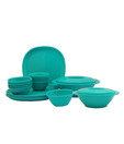 Incrizma Green 22 Pcs Square Dinner Set