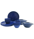 Incrizma Blue 22 Pcs Round Dinner Set