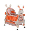 Delia Rabbit-Shaped Baby Bassinet-Orange
