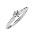 Sheetal Diamond Exclusive Solitaire Diamond Studded Silver Ring