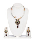 Adhira Colourful Hasli Style Necklace Set