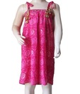 DotnDitto Gorgeous Dark Pink Spaghetti Dress For Kids